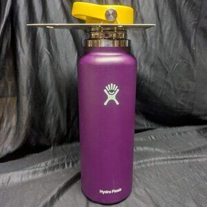 Hydroflask 40oz purple/yellow